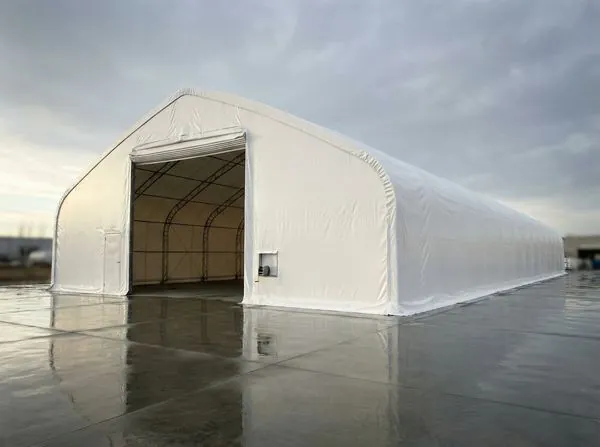 70 by 120 foot MAX heavy-duty fabric storage building